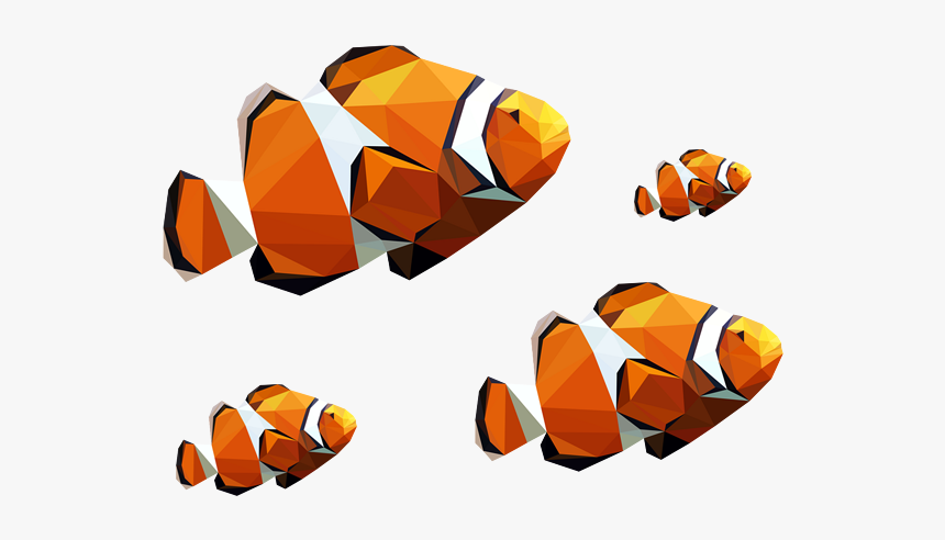 Computer Graphics Polygon - Coral Reef Fish, HD Png Download, Free Download