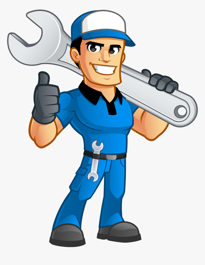 Car Worker Mechanic Auto Free Transparent Image Hq - Mechanic Clipart Png, Png Download, Free Download