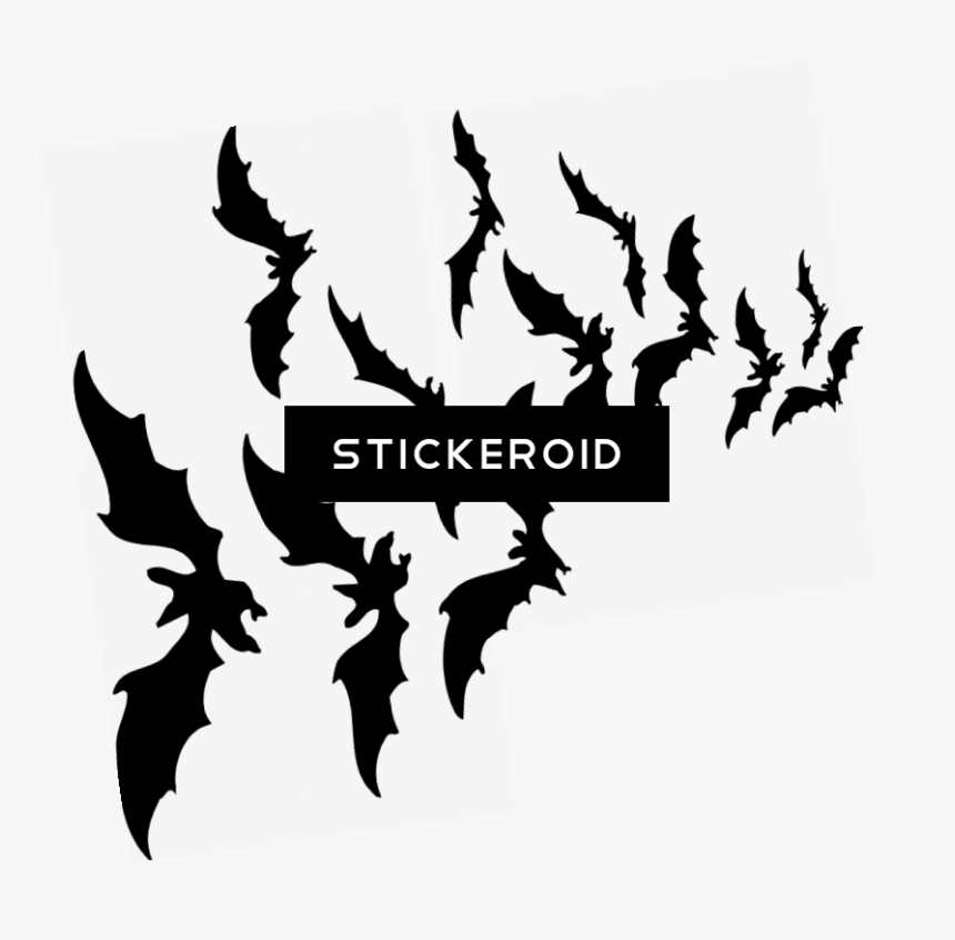 Halloween Clip Art , Png Download - Halloween Bats Transparent Background, Png Download, Free Download