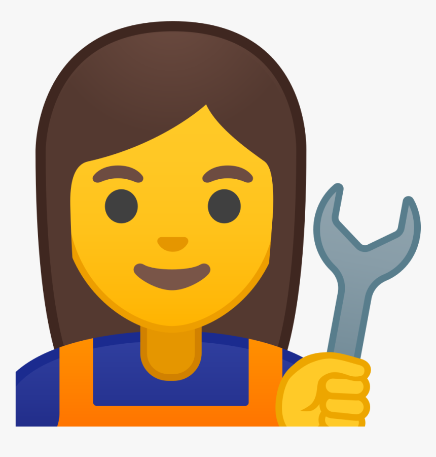 Woman Mechanic Icon - Emoji Mulher Png, Transparent Png, Free Download