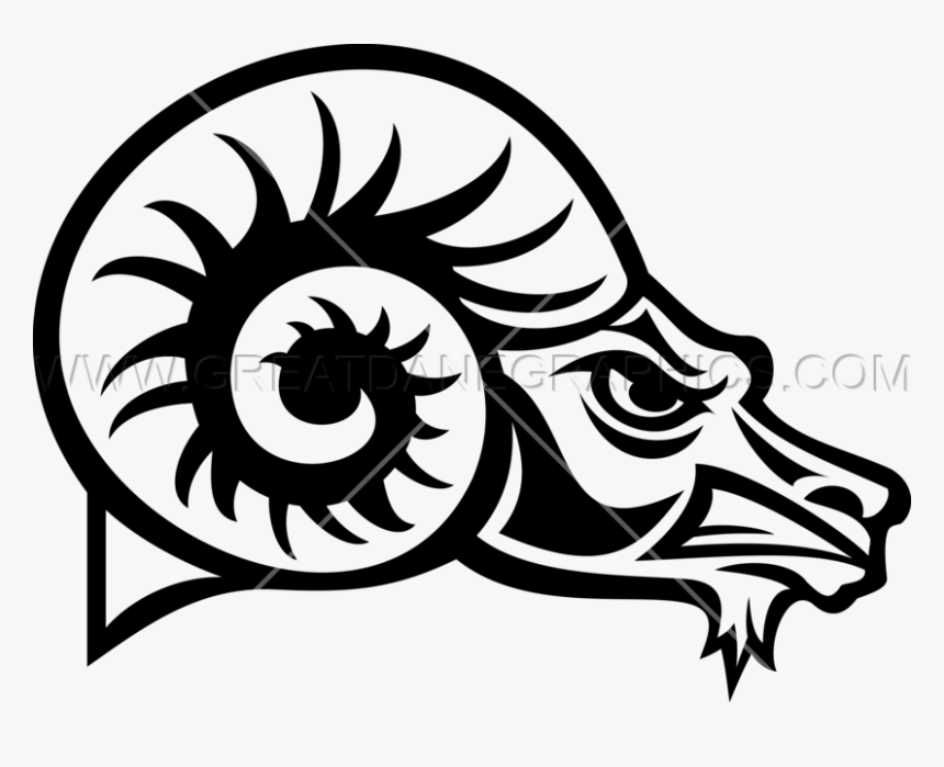 Ram Trucks Clip Art Ram Pickup Vector Graphics - Ram Head Profile Drawing, HD Png Download, Free Download