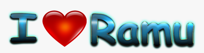 Ramu Heart Name Transparent Png - Ramu Png, Png Download, Free Download
