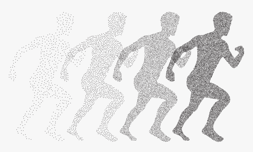 Standing,line Art,walking - Speed Clip Art, HD Png Download, Free Download