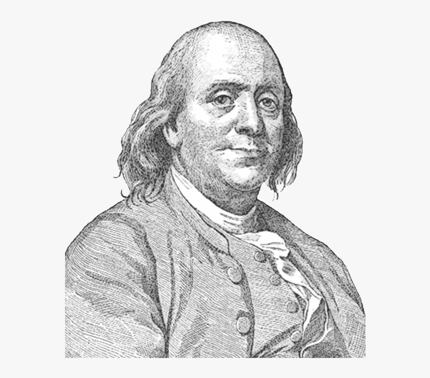 Benjamin Franklin Face Sideview - Benjamin Franklin Png, Transparent Png, Free Download