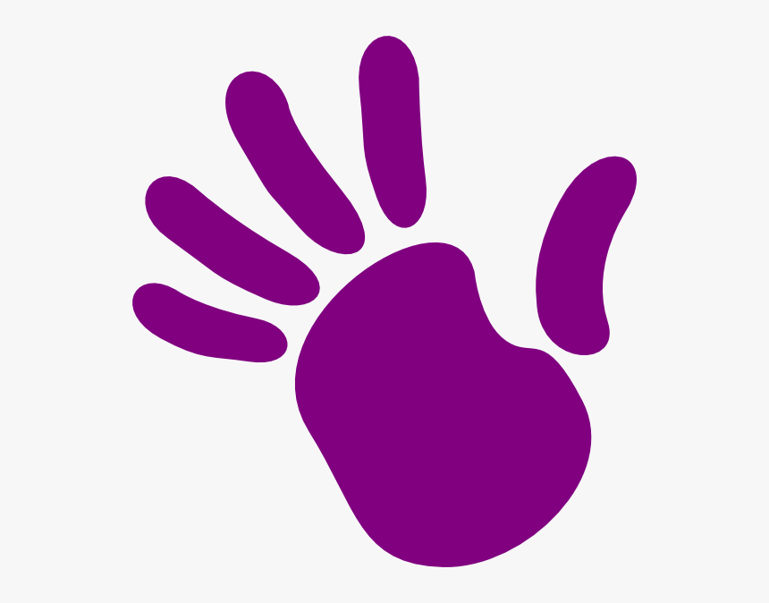 Purple Hand Clip Art - Kids For Christ, HD Png Download, Free Download