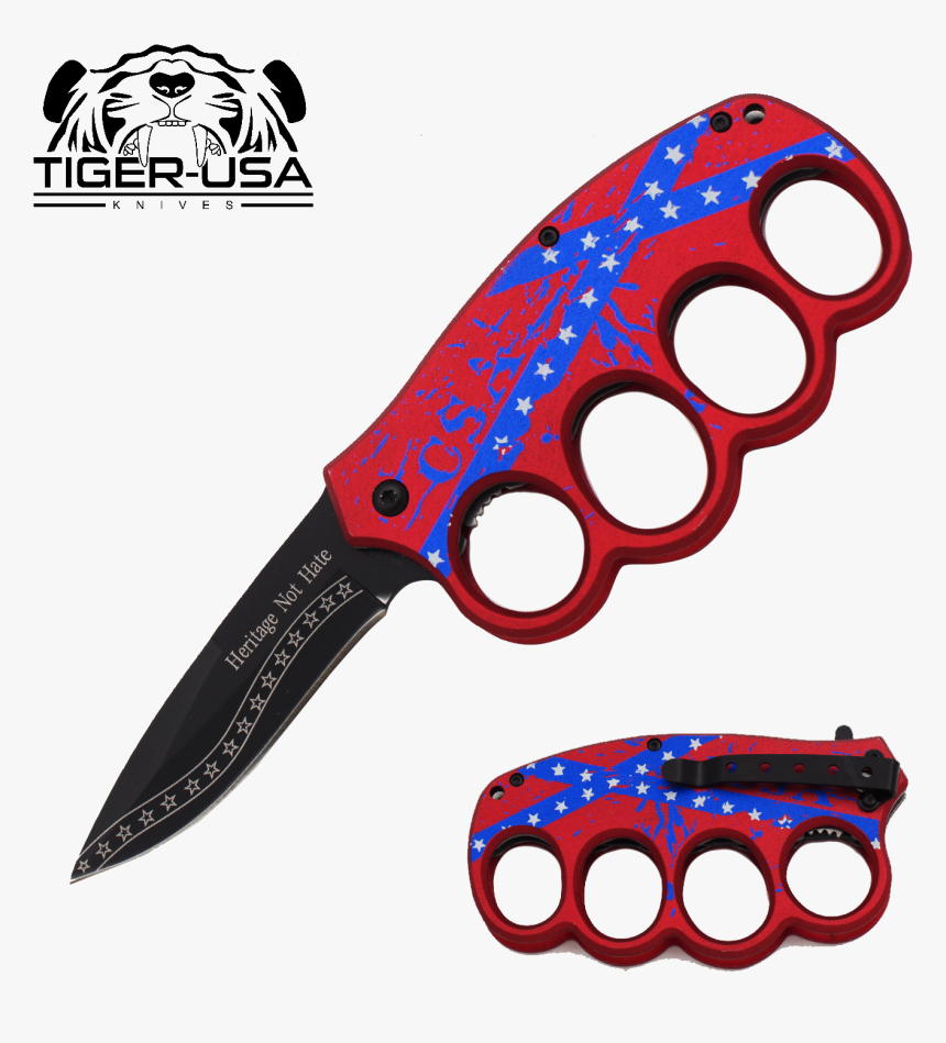 Brass Knuckle Folding Knife - Dont Tread On Me Knife, HD Png Download, Free Download