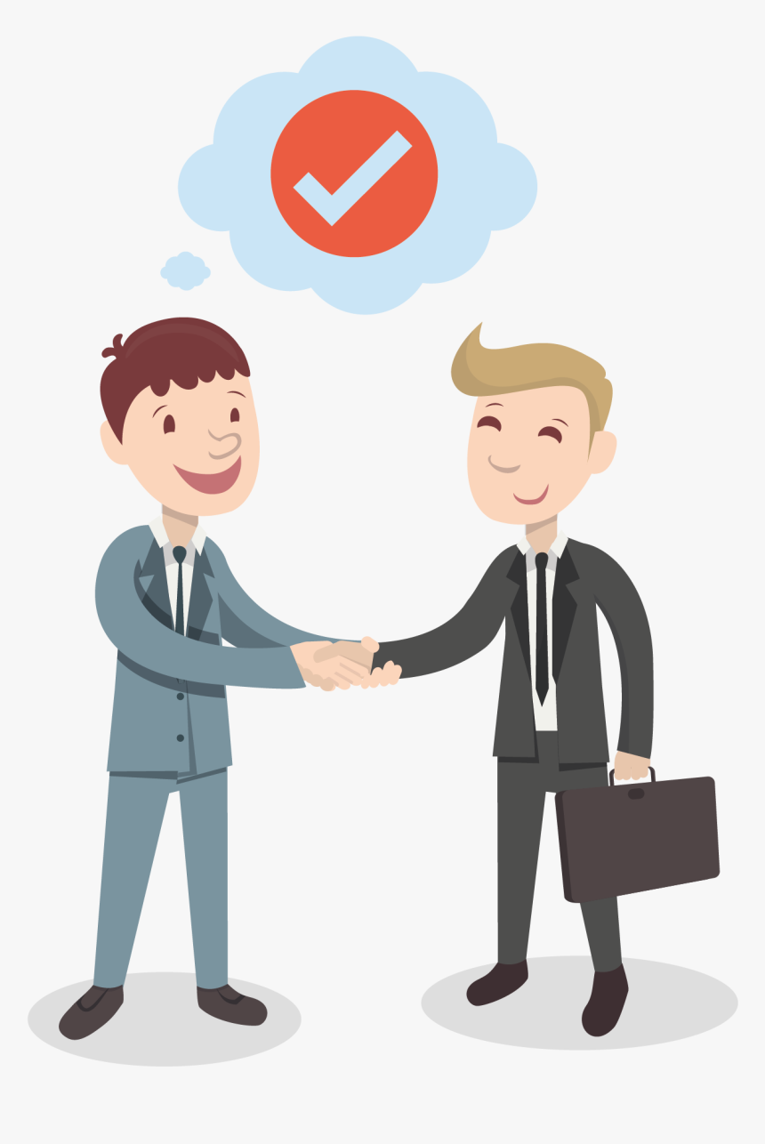Shake Hand Cartoon Png , Png Download - People Shaking Hands Png, Transparent Png, Free Download