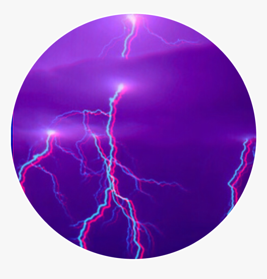 #aesthetic #lightning #purple - Purple Lightning Aesthetic, HD Png Download, Free Download