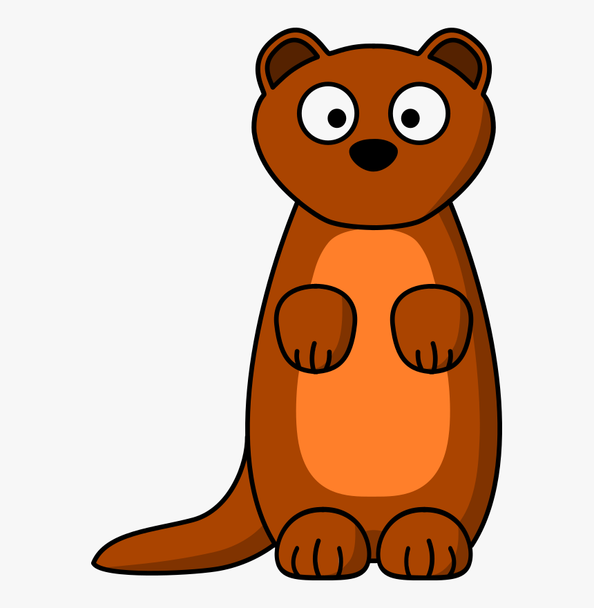 Medium Image - Clipart Cartoon Weasel, HD Png Download, Free Download