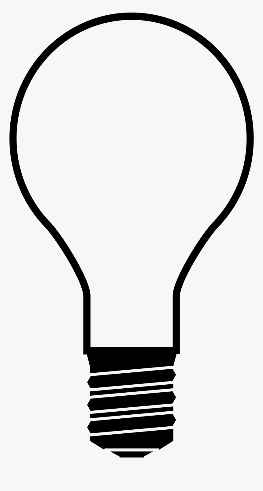 Ingenious Lightbulb Outline Wolf With Wings Light Bulb - Lightbulb Outline, HD Png Download, Free Download