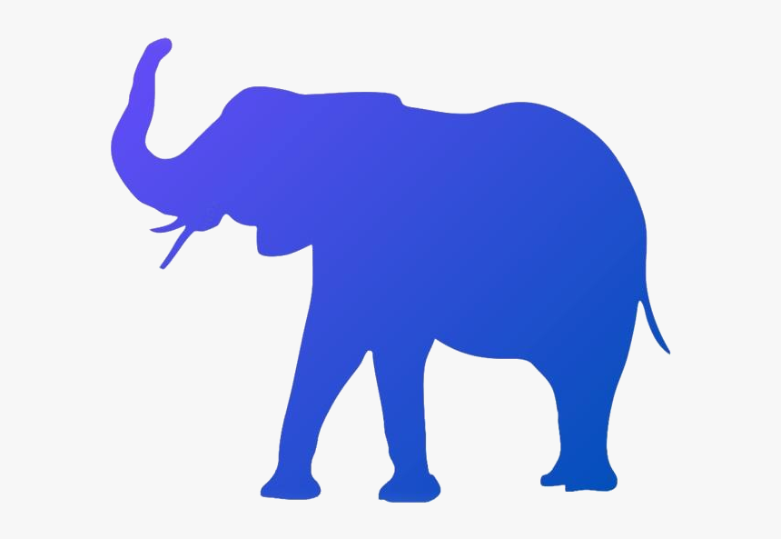 Transparent Elephant Clipart, Elephant Png Image - Transparent Silhouette Elephant Vector, Png Download, Free Download