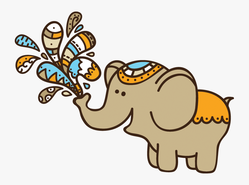 Cute Indian Elephant Clipart, HD Png Download, Free Download