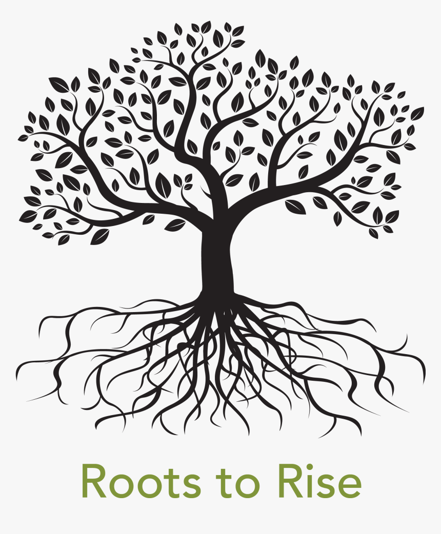 Clip Art Vector Graphics Root Tree Image - Tree Silhouette With Roots ...