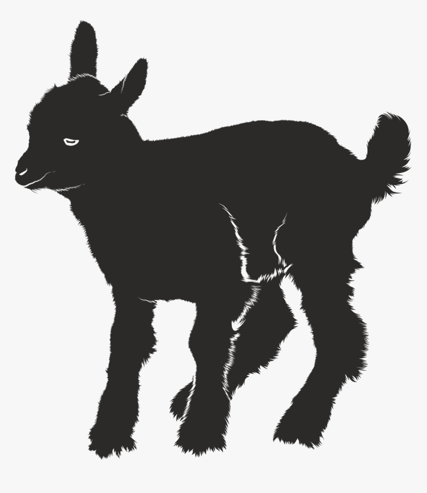 Goat Silhouette Black Free Picture - Goat Shadow, HD Png Download, Free Download