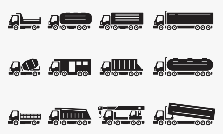 Car Truck Silhouette Automotive Design - Silhouette Camion Png, Transparent Png, Free Download
