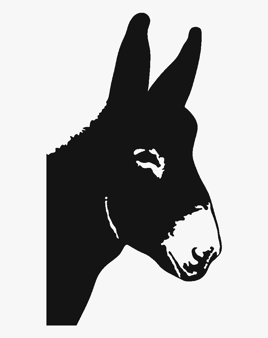 Mule Maine, Maine Clip Art Scalable Vector Graphics - Donkey Head Mule Head Silhouette, HD Png Download, Free Download