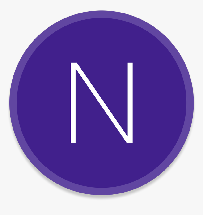 Microsoft Onenote Icon Svg - Circle, HD Png Download, Free Download