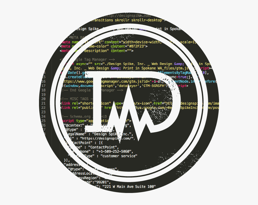 Logo Made Of Website Code - Circle, HD Png Download, Free Download