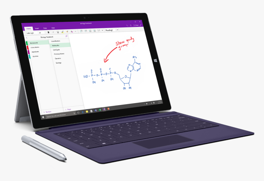 Microsoft Onenote Laptop, HD Png Download, Free Download