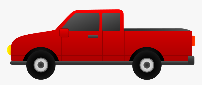 Pickup Truck Clipart Black And White Free - Pickup Truck Clipart, HD Png Download, Free Download