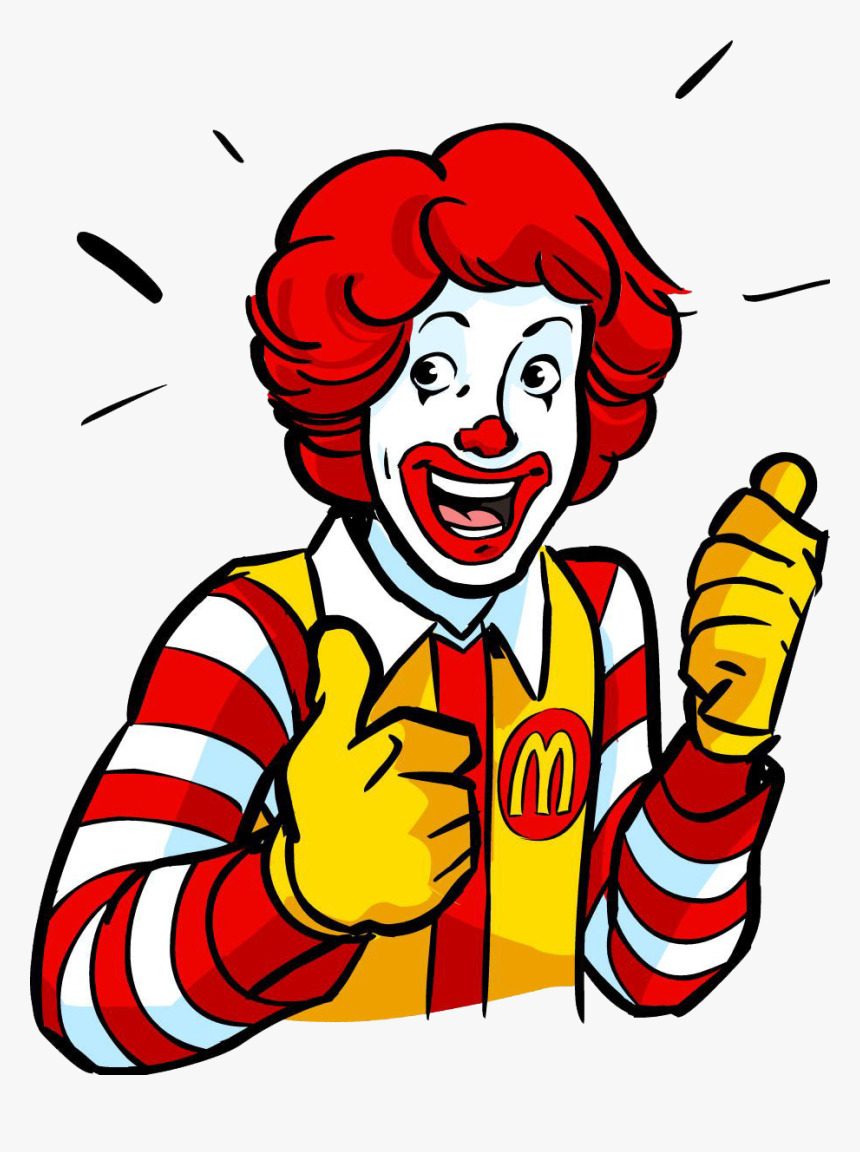 Ronald Mcdonald Png Image - Ronald Mcdonald Cartoon Face, Transparent Png, Free Download