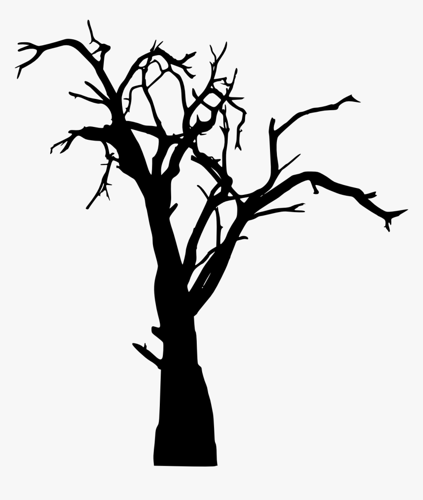Dead Tree Silhouette Transparent Png Spooky Tree Png - Scary Tree Silhouette Png, Png Download, Free Download