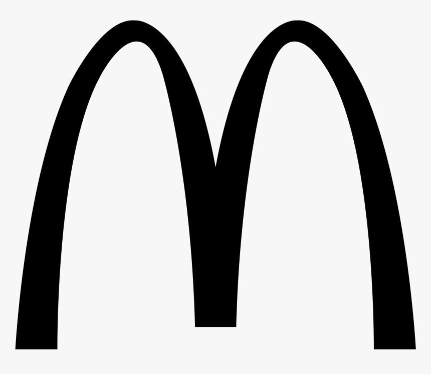 Mcdonalds Logo Black And White, HD Png Download, Free Download