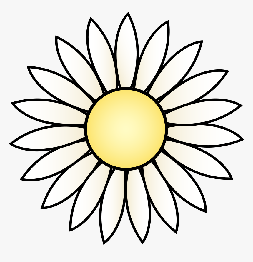 Sunflower Clipart Black And White Free