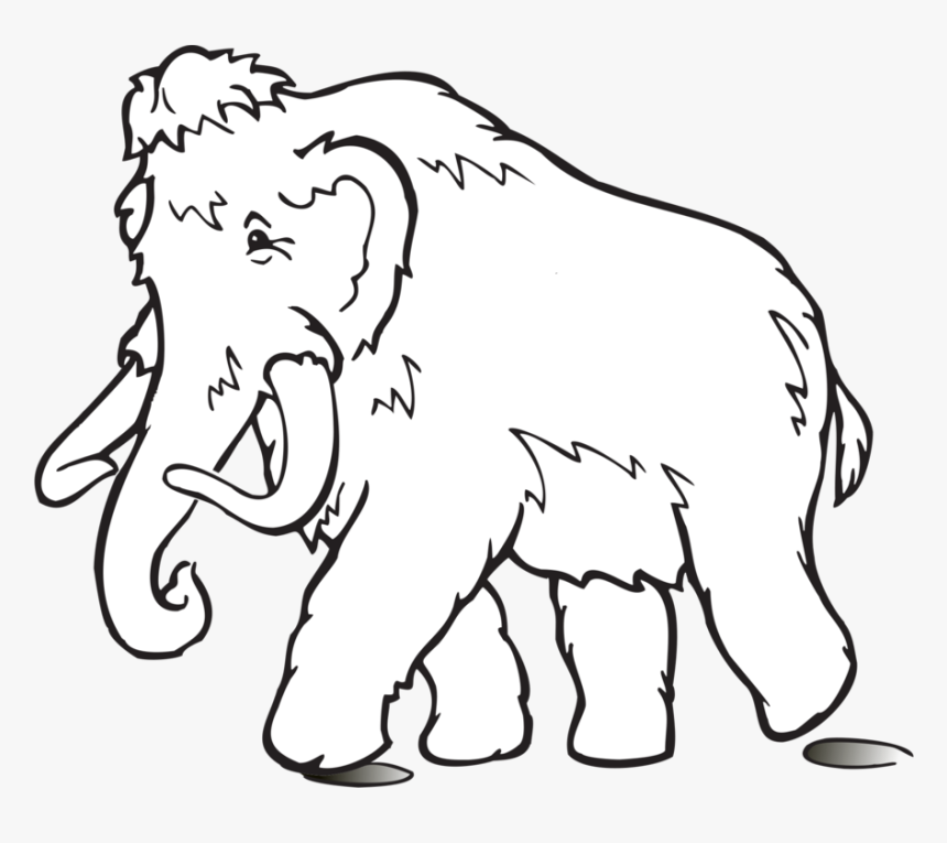Mammoth Black And White, HD Png Download, Free Download