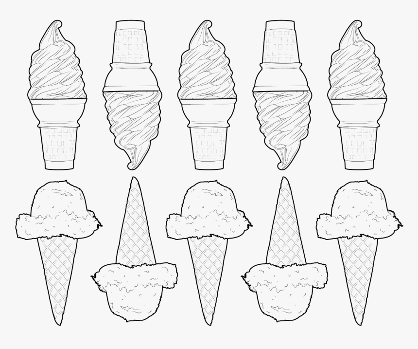 28 Collection Of Tumblr Png Coloring Pages - Soft Serve Ice Creams, Transparent Png, Free Download