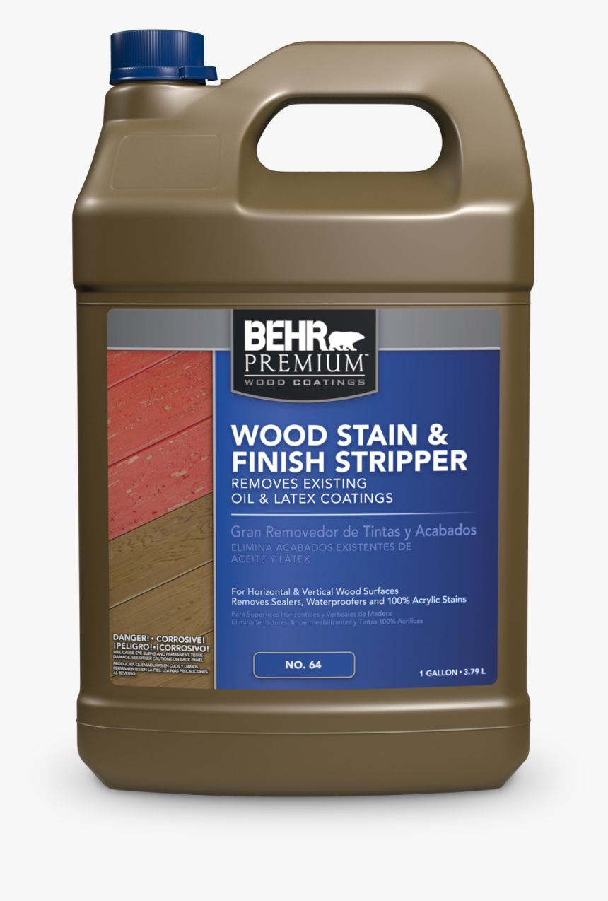 Jug Of Wood Stain And Finish Stripper - Behr Paint Remover, HD Png Download, Free Download