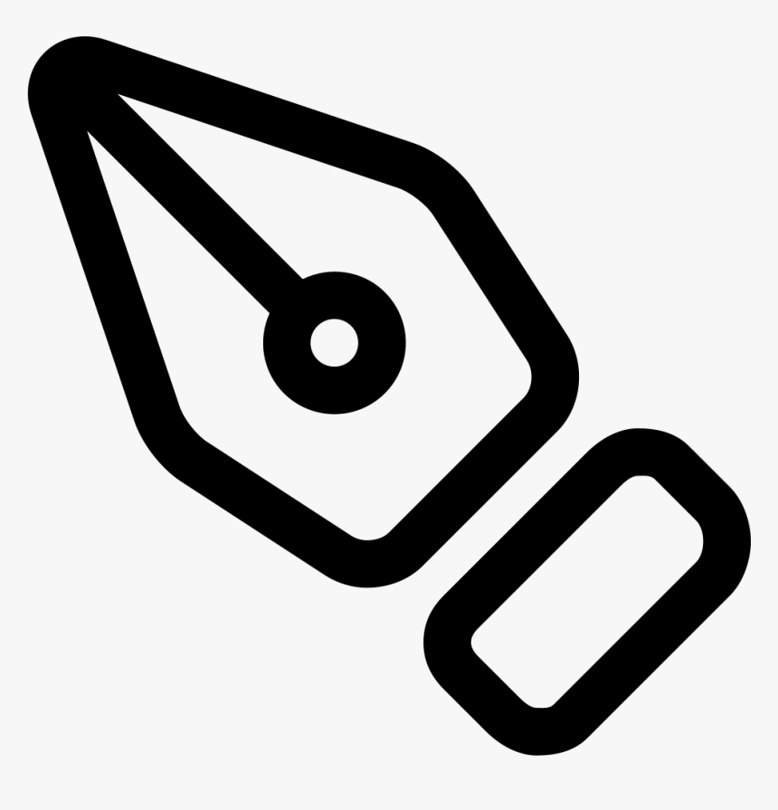 Pen Point Drawing Tool Outline - Punta De Pluma Dibujo, HD Png Download, Free Download