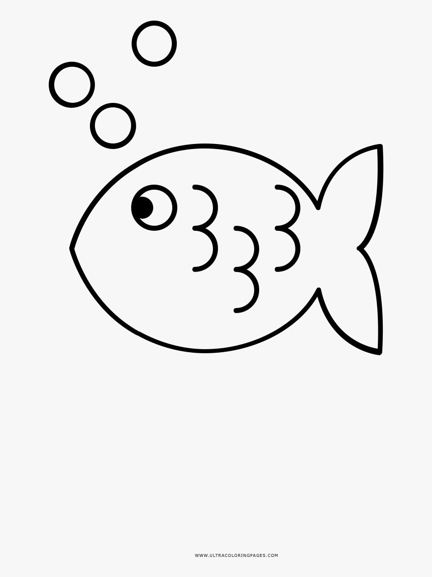 Coloring Pages Tumblr Photo - Desenho De Peixe Simples Para Colorir, HD Png Download, Free Download