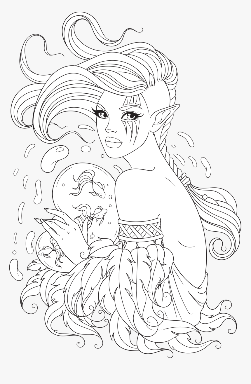 Free Adult Coloring Page - Png Coloring Pages, Transparent Png, Free Download