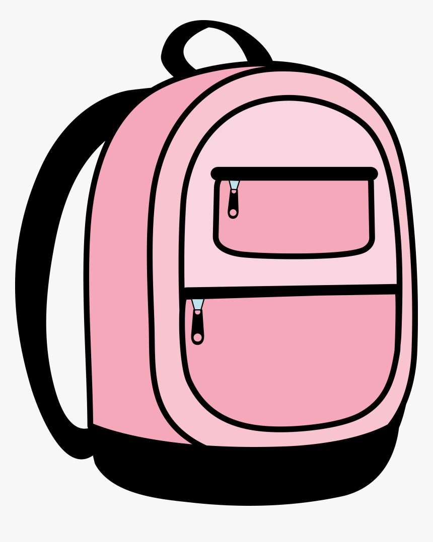 Pink Backpack Clipart, HD Png Download, Free Download