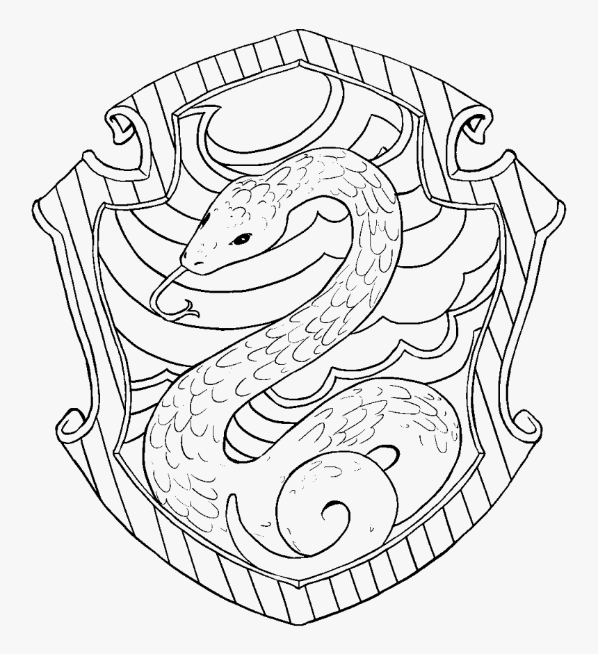 harry Potter Art Drawings Easy Slytherin - ateezlineartdrawingsimple