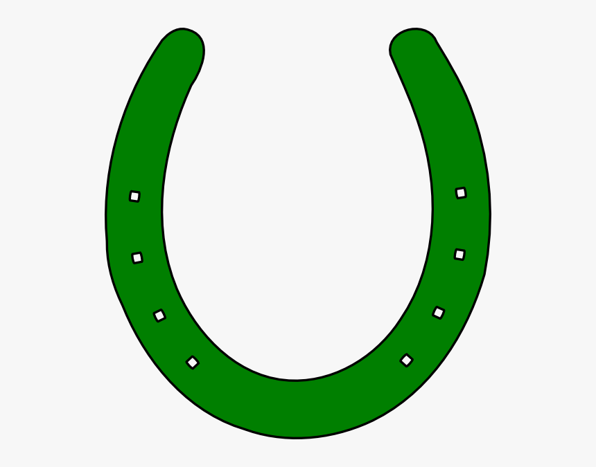 Horse Shoe Outline Svg Clip Arts - Green Horseshoe Clipart, HD Png Download, Free Download
