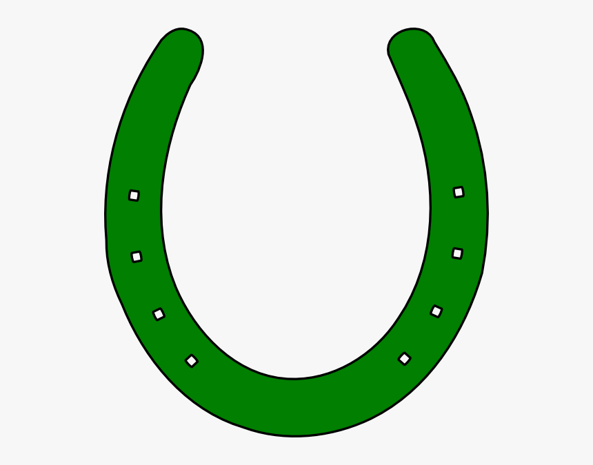 Horse Shoe Outline Svg Clip Arts Green Horseshoe Clipart Hd Png Download Kindpng