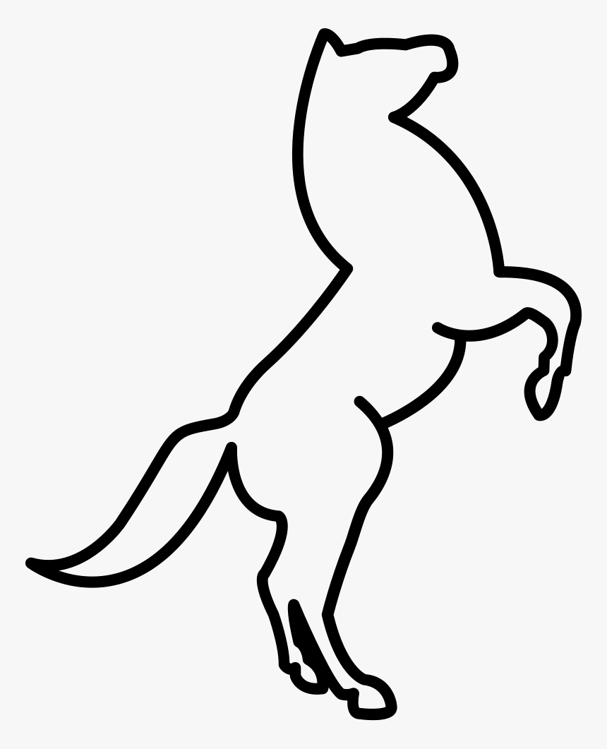 Body Chalk Outline Png - Draw A Horse Standing Up Step By Step, Transparent Png, Free Download