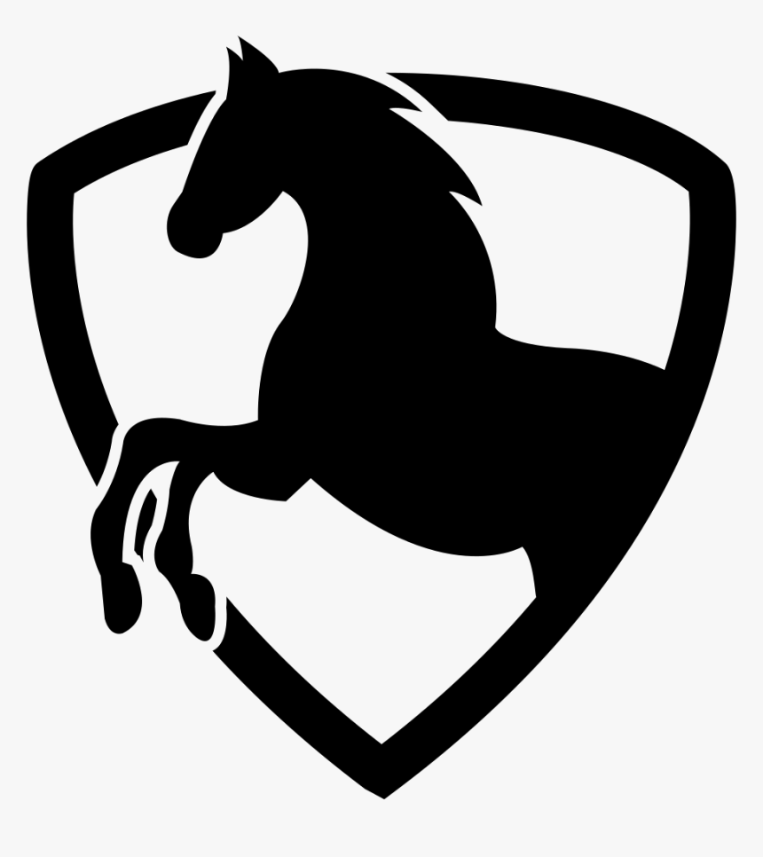 Shield Outline Png - Horse Icon, Transparent Png, Free Download