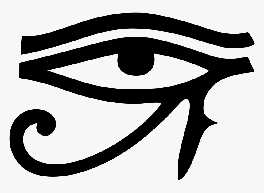 Clip Free Stock Ankh Drawing Eye Ra - Eye Of Horus Silhouette, HD Png Download, Free Download