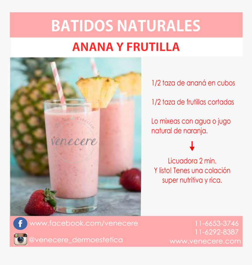 Transparent Batidos Png - Smoothie, Png Download, Free Download
