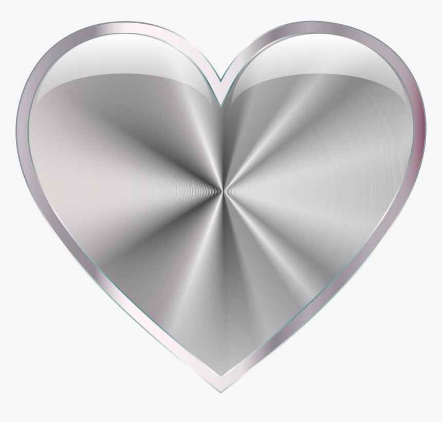 Clipart - Transparent Background Silver Heart Png, Png Download, Free Download