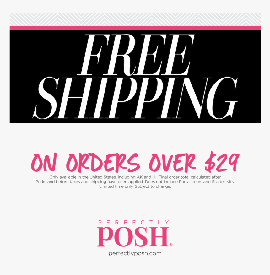 Perfectly Posh Free Shipping On Orders Over $25 , Png - Invitation, Transparent Png, Free Download
