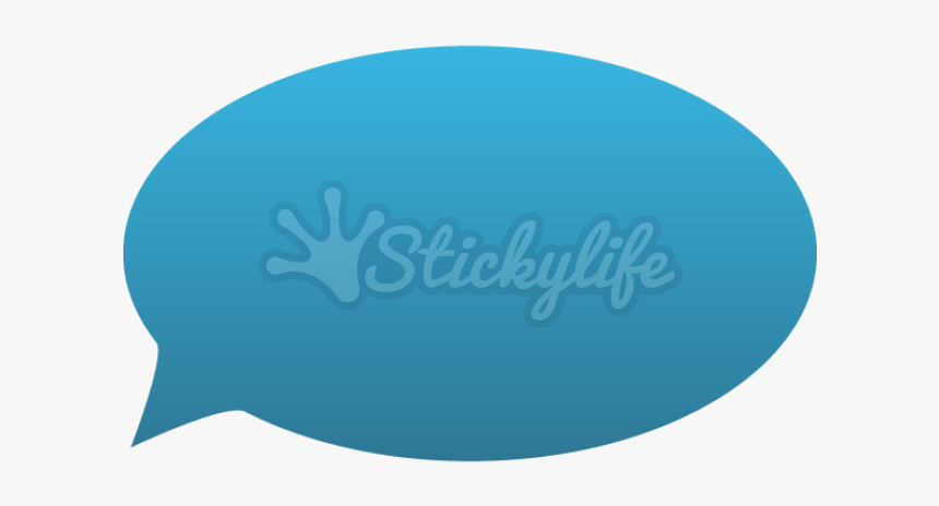 Speech Bubble Static Cling - Circle, HD Png Download, Free Download