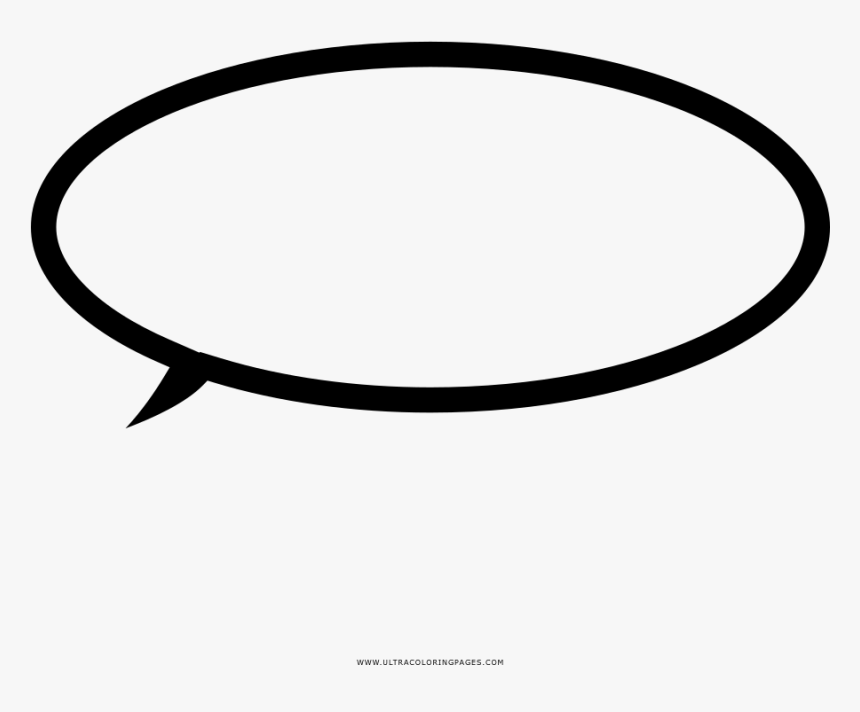 Speech Bubble Coloring Page - Circle, HD Png Download, Free Download