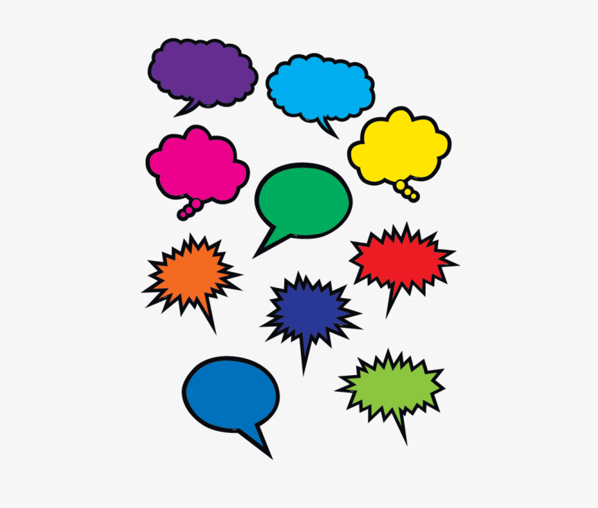 3d Thought Bubble Png - Colorful Speech Bubbles, Transparent Png, Free Download