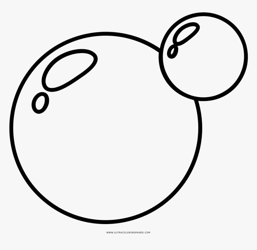 Bubbles Coloring Page - Para Colorear De Burbujas, HD Png Download, Free Download