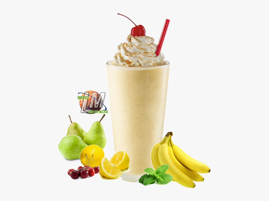 Batido De Pera Y Plátano - Milkshake, HD Png Download, Free Download