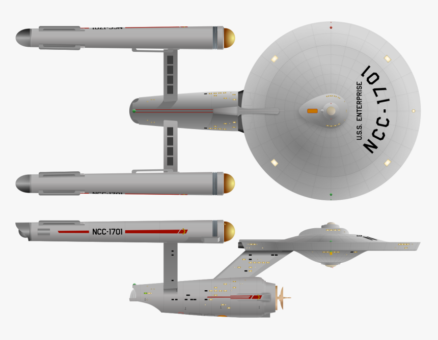 Original Uss Enterprise Ncc 1701, HD Png Download, Free Download